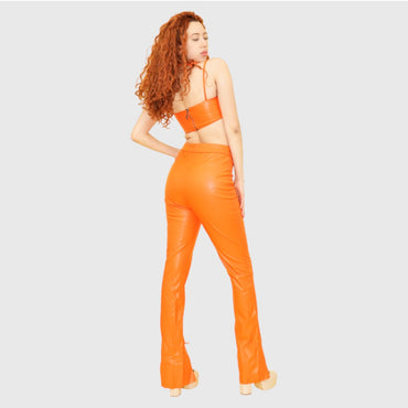 Orange Roena Long Pant Set