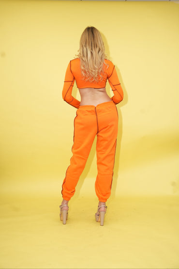 Orange Kokish Jogger Set