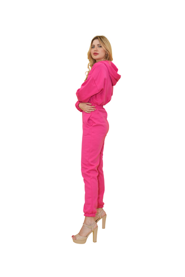 Pink Joggers Jumpsuit