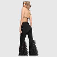 Black Frills Trouser