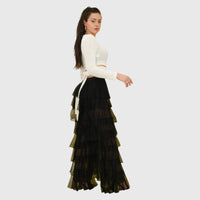 Black Layered Trouser