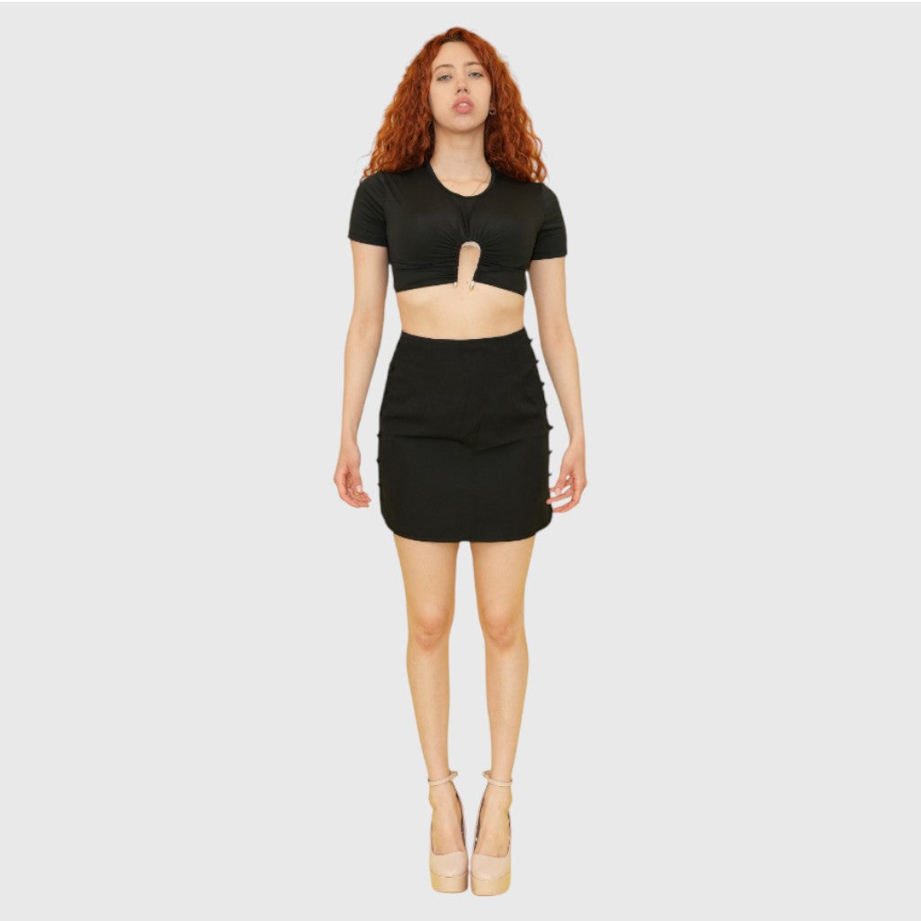 Casual Summer Skirt in Black
