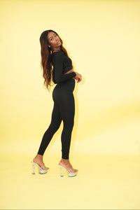 Black Cross Top and Long Pants