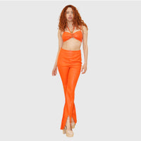 Orange Roena Long Pant Set