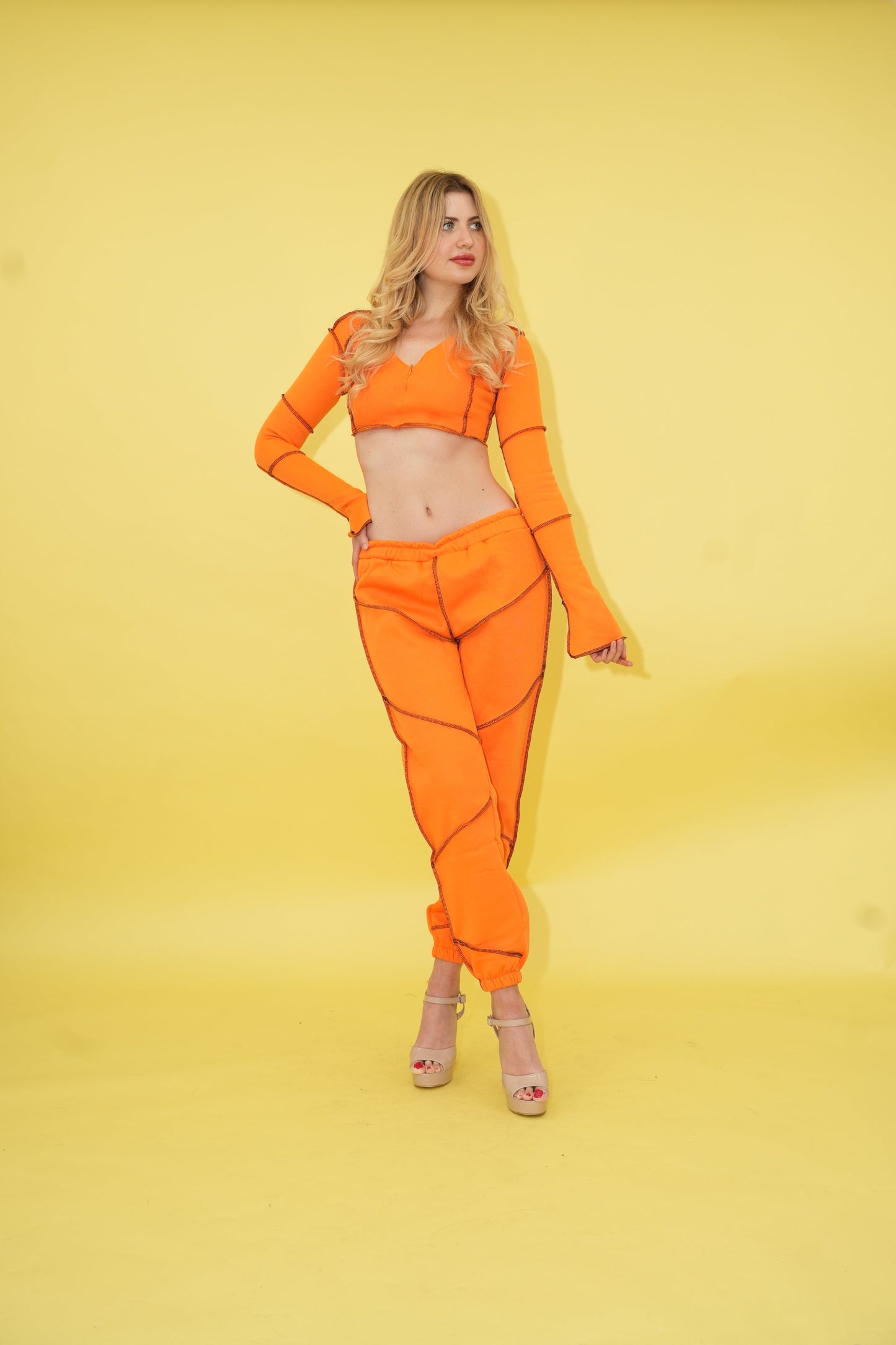 Orange Kokish Jogger Set