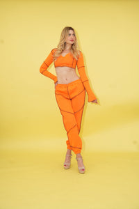 Orange Kokish Jogger Set