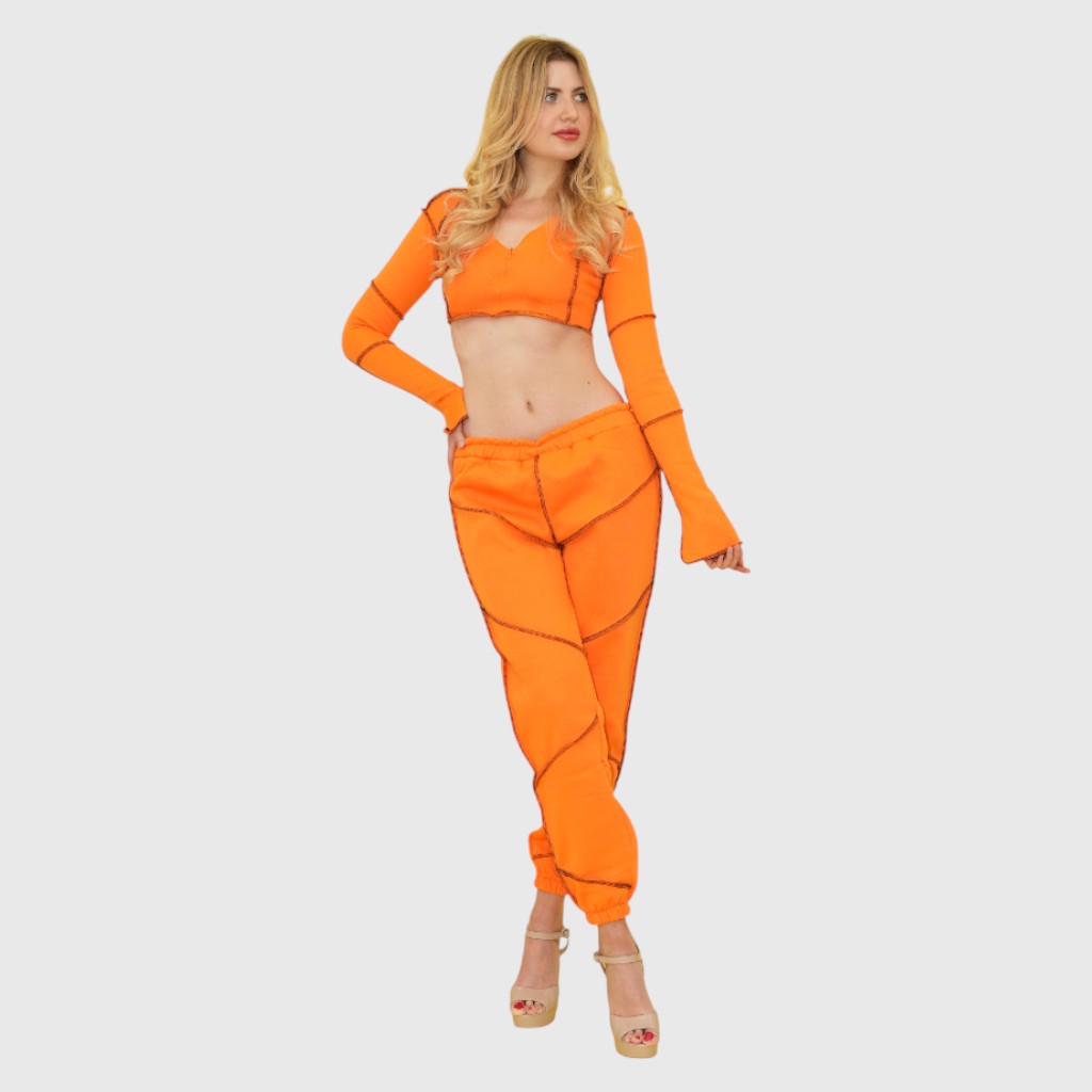 Orange Kokish Jogger Set