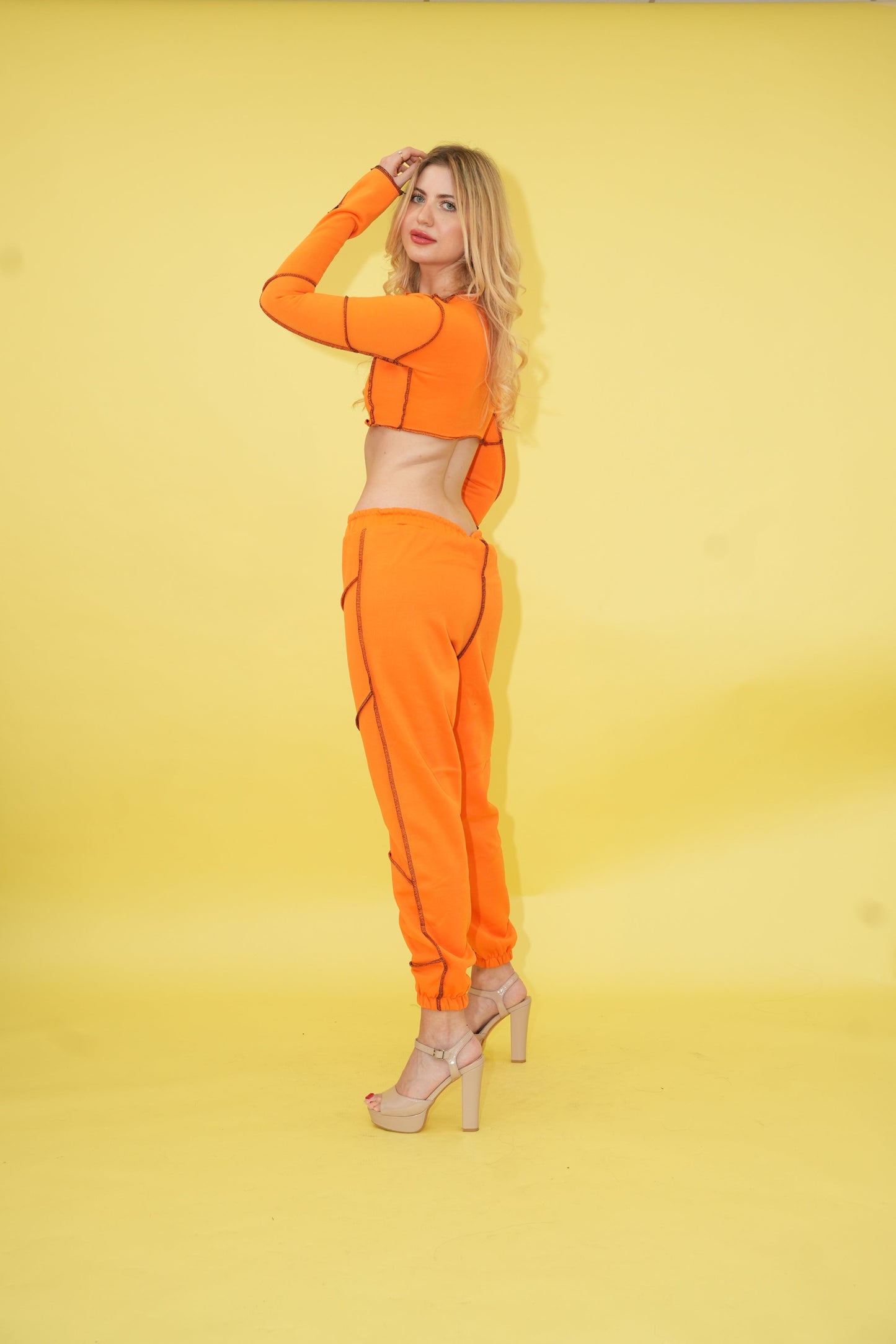 Orange Kokish Jogger Set
