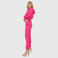 Pink Joggers Jumpsuit