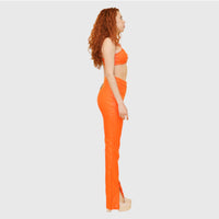 Orange Roena Long Pant Set