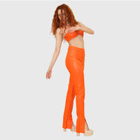 Orange Roena Long Pant Set