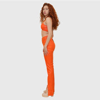 Orange Roena Long Pant Set
