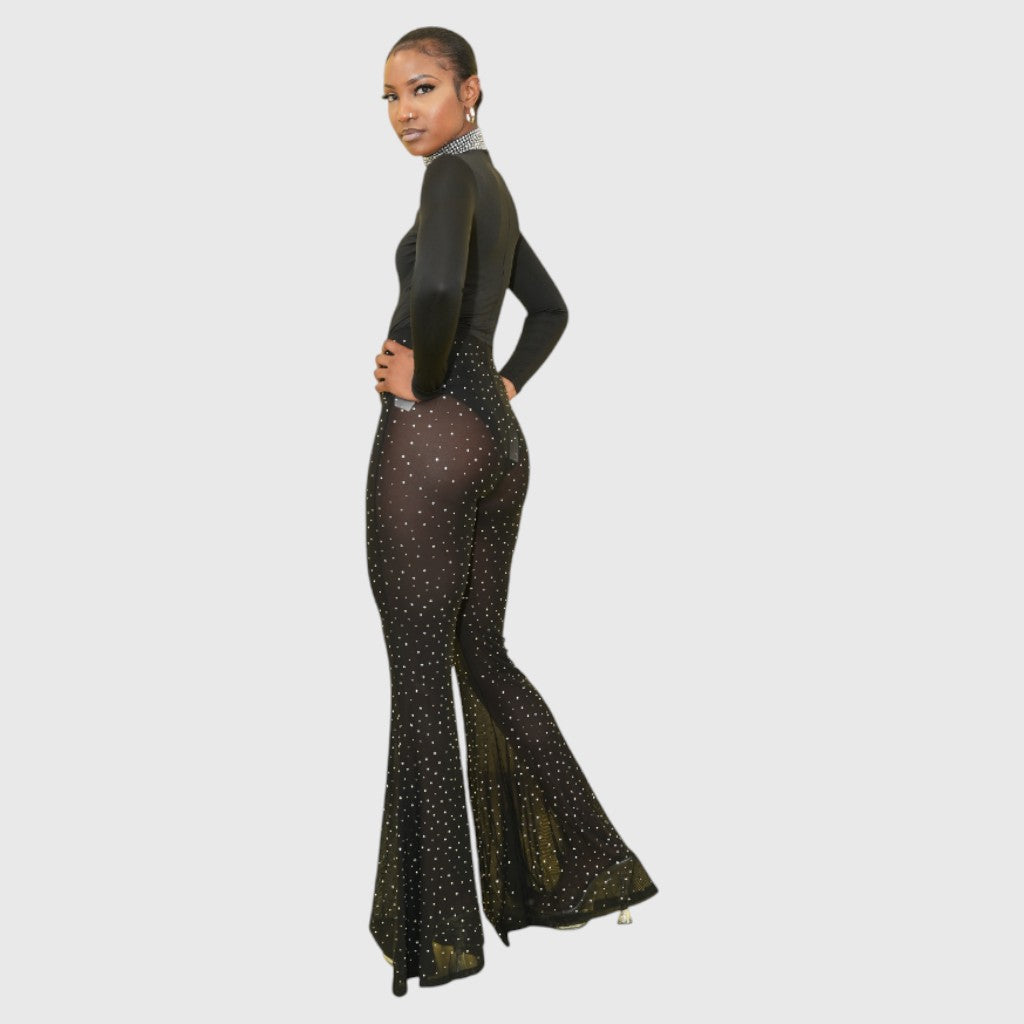 Swarosky Neck Bodysuit