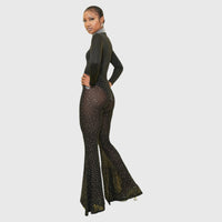 Swarosky Neck Bodysuit