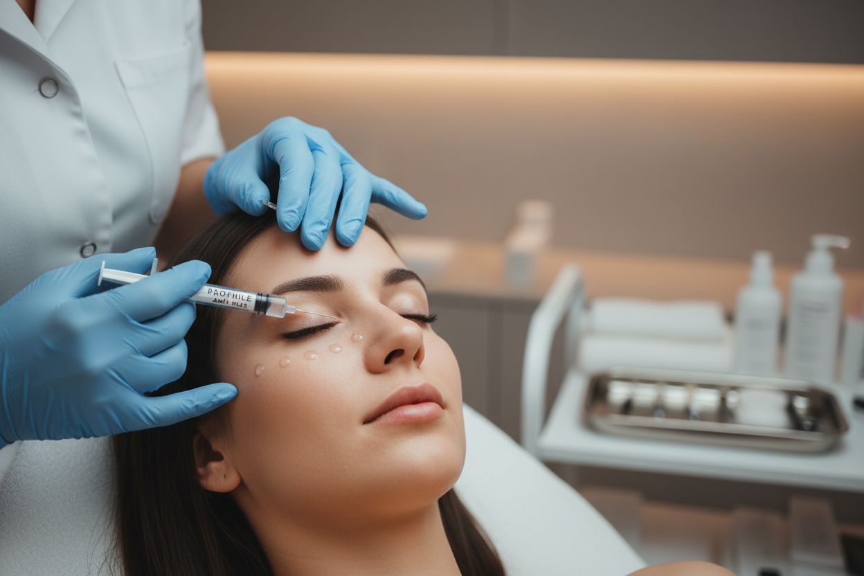 Prophilo + Ami Plus Under eyes treatment on woman